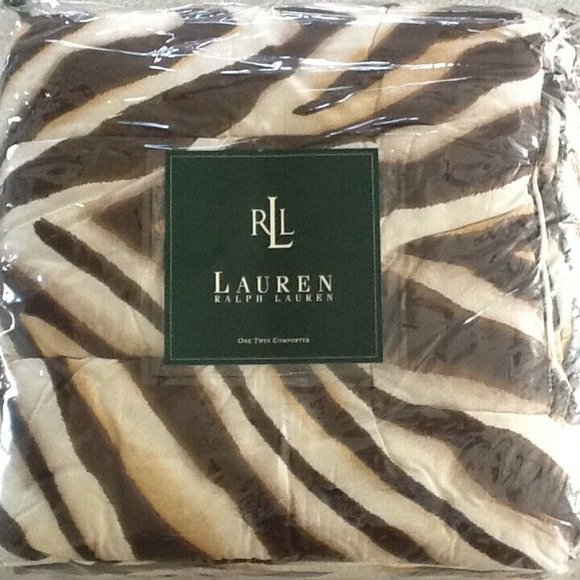 Ralph Lauren Other - Ralph Lauren Zanzibar Grassland Zebra 100% Cotton 66x86 inch TWIN Bed Comforter